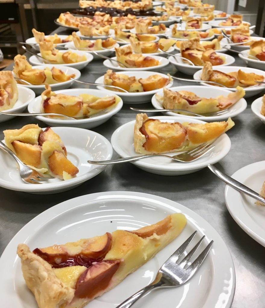 peach pie voor 100 personen