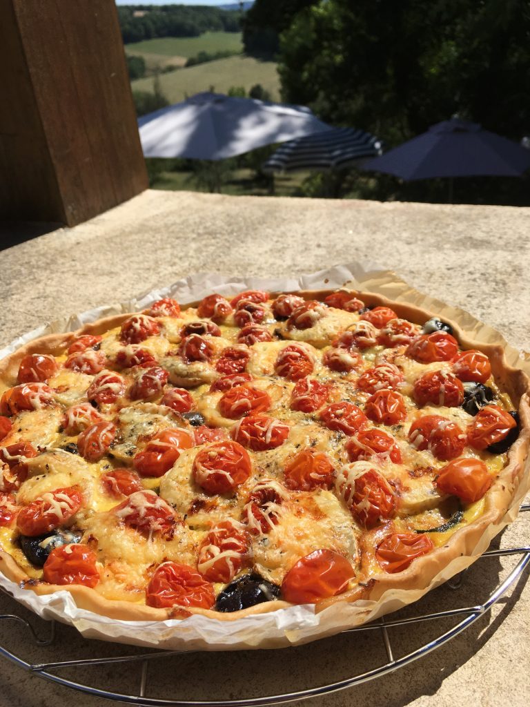 tomaat|geitenkaas quiche