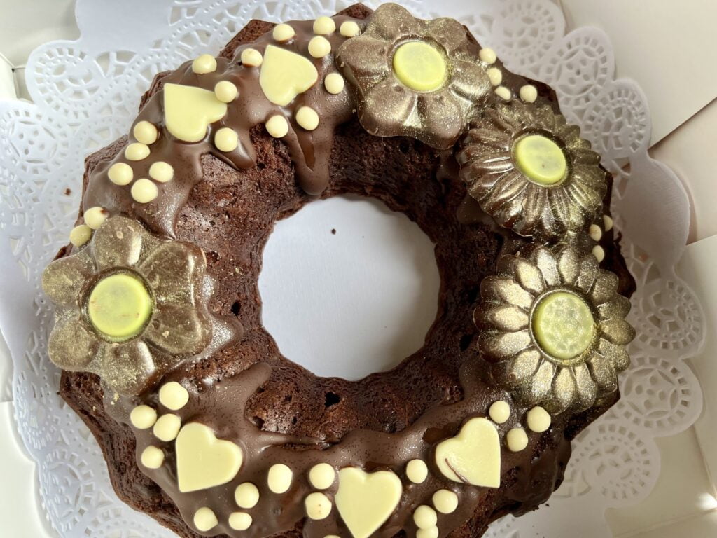 brownie cake met sinaasappel