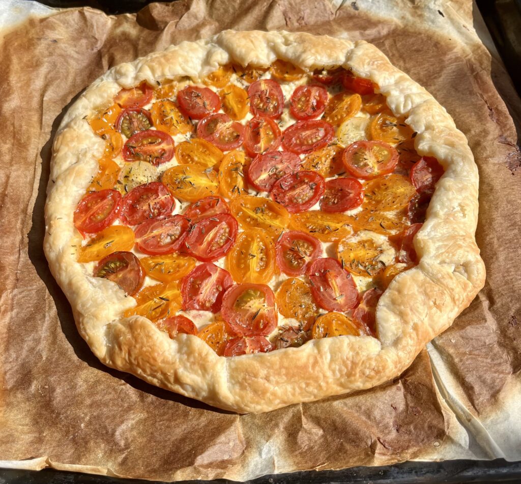 tarte aux tomates et moutarde