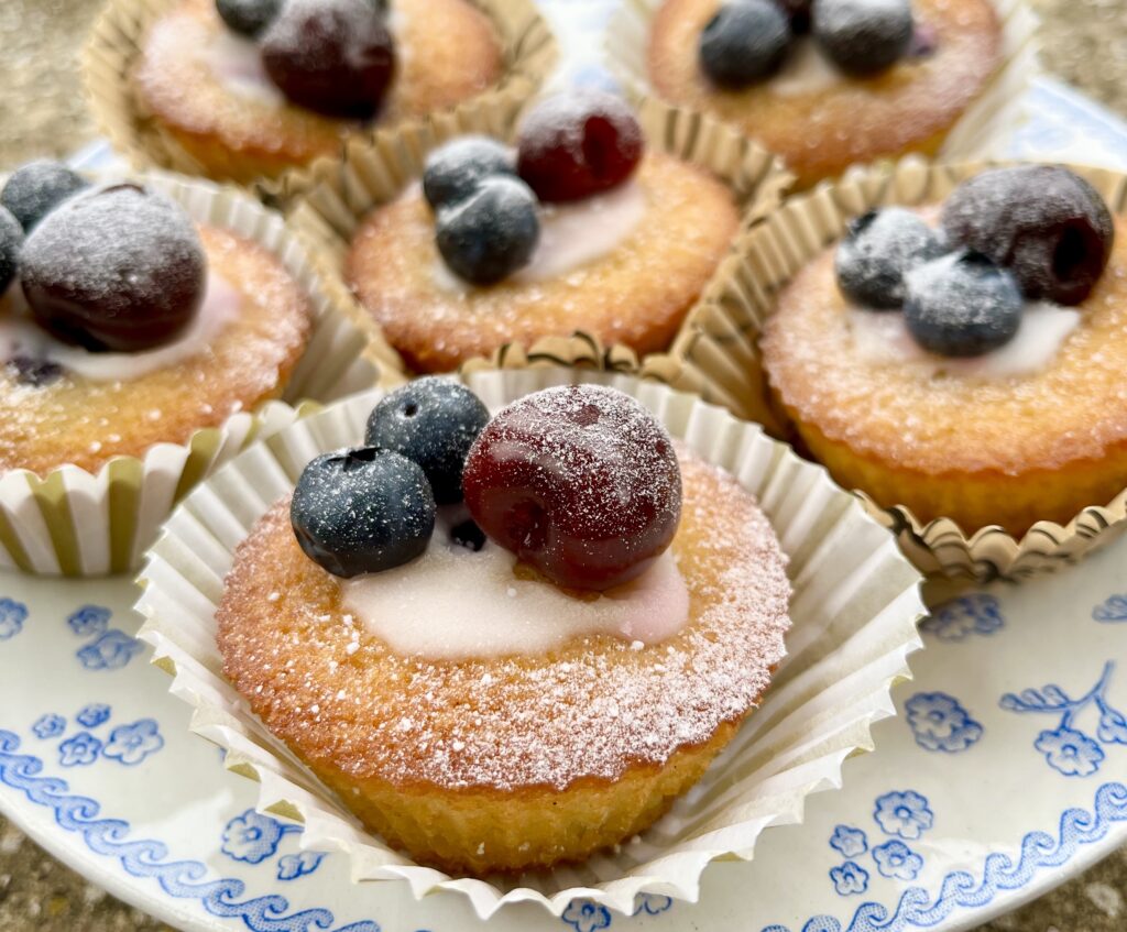 cupcake citroen|kokos|blauwe bes